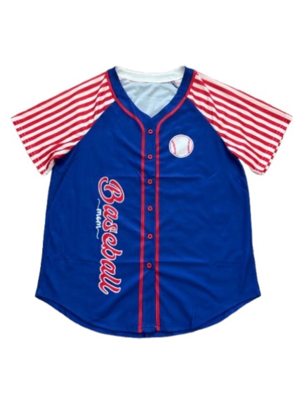 NIB Baseball Mon Button Front Short Sleeve Jersey - Size: Small